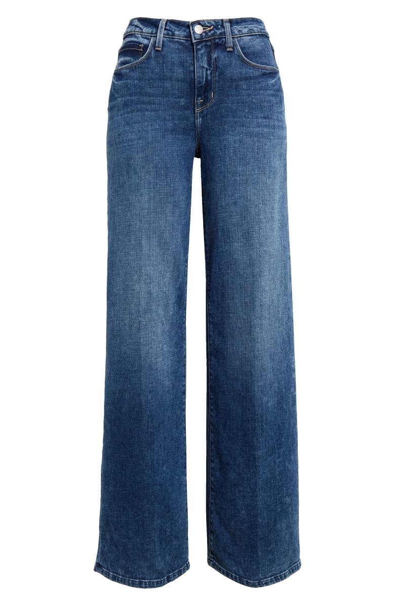 L'AGENCE Alicent High Waist Wide Leg Jeans, Alternate, color, 