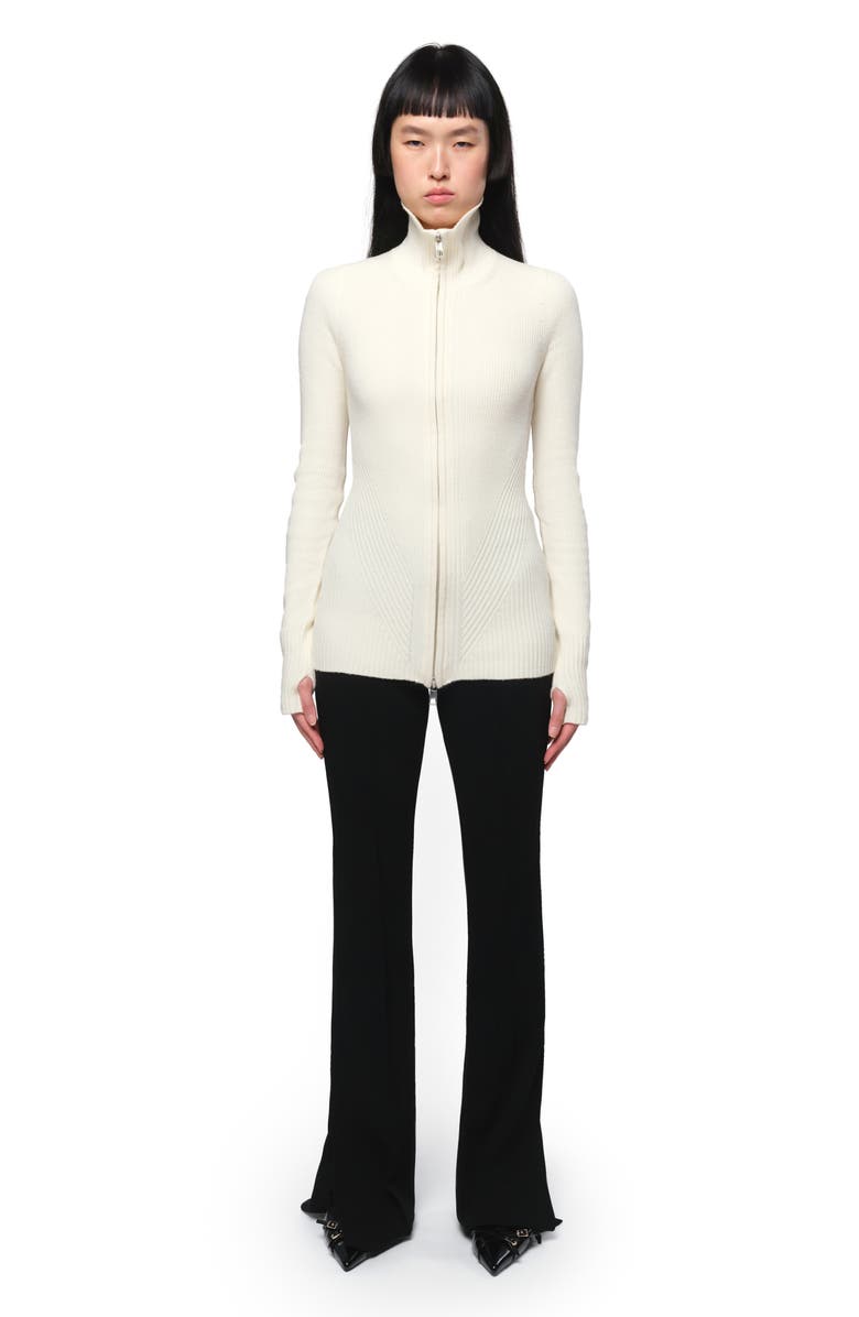 Apparis Nova Zip Cardigan, Alternate, color, Cream