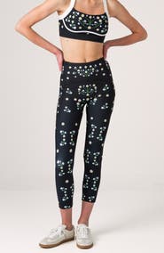 Jessie Zhao New York Night Garden High-Waisted 7/8 Leggings