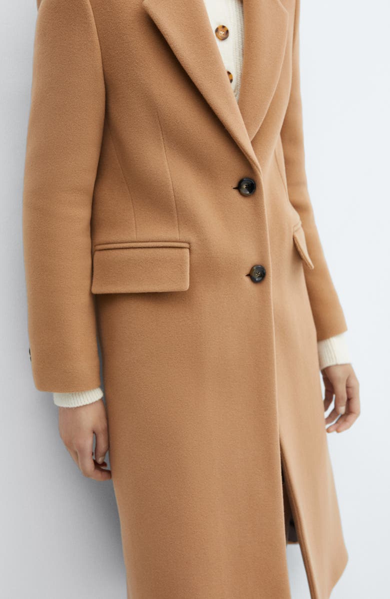 MANGO Virgin Wool Blend Coat, Alternate, color, 
