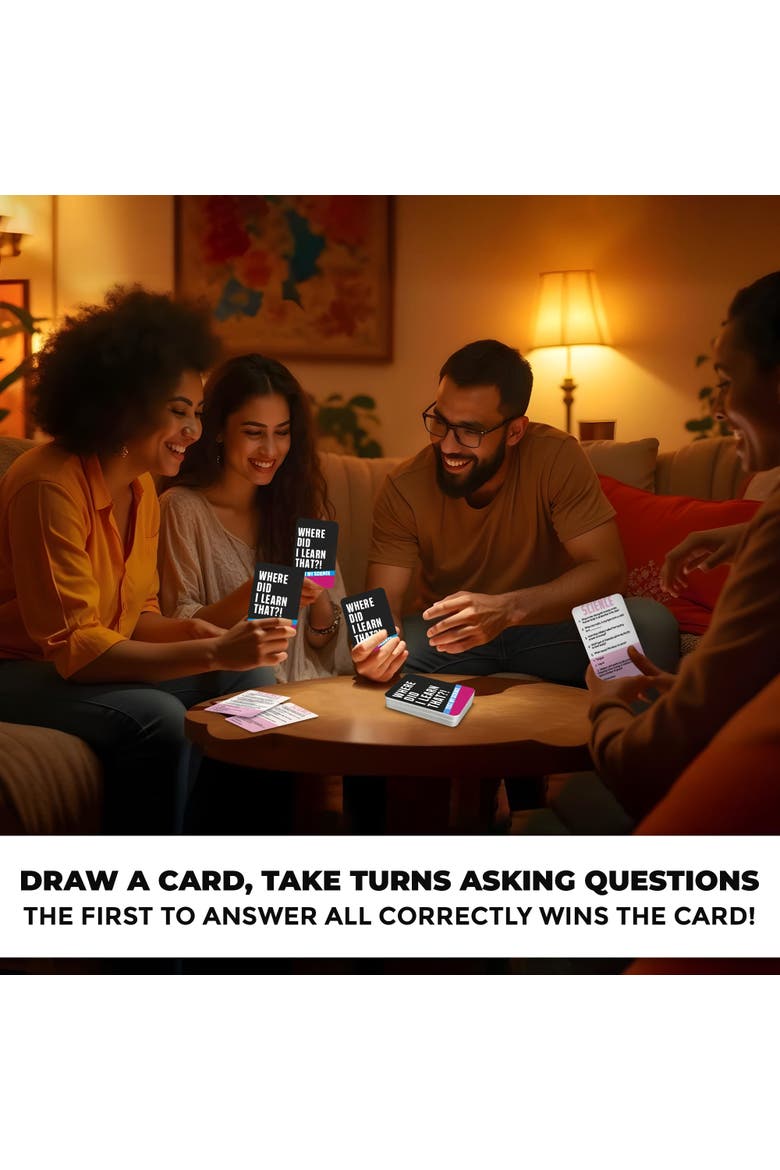 Trivia Card Games for Adults and Family, Alternate, color, Science