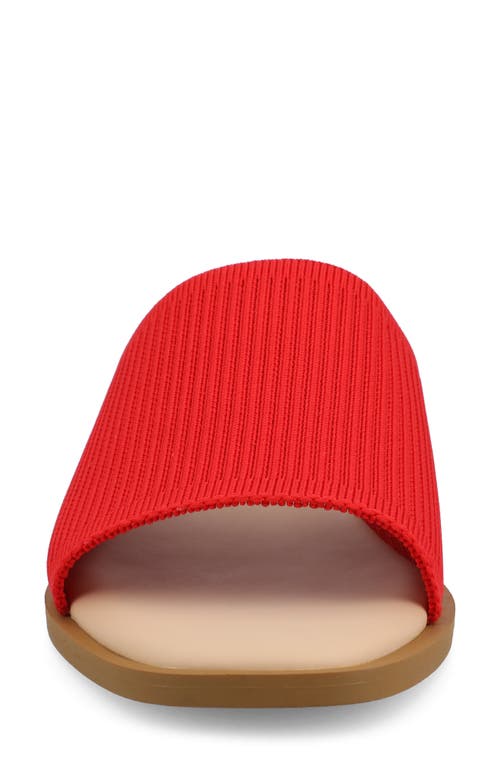 Journee Collection Prisilla Slide Sandal In Red