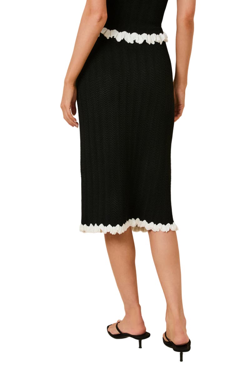 Solid & Striped The Diana Midi Sweater Skirt, Alternate, color, Noir