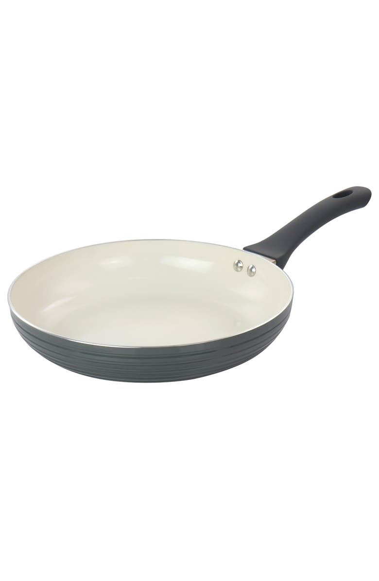 OSTER Ridge Valley 10 Inch Aluminum Nonstick Frying Pan, Main, color, Grey