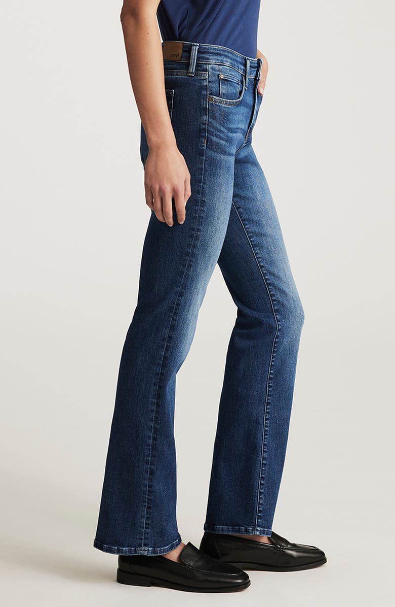 Mavi Jeans Vicky Mid Rise Bootcut Jeans, Alternate, color, Dark Brushed Flex Blue