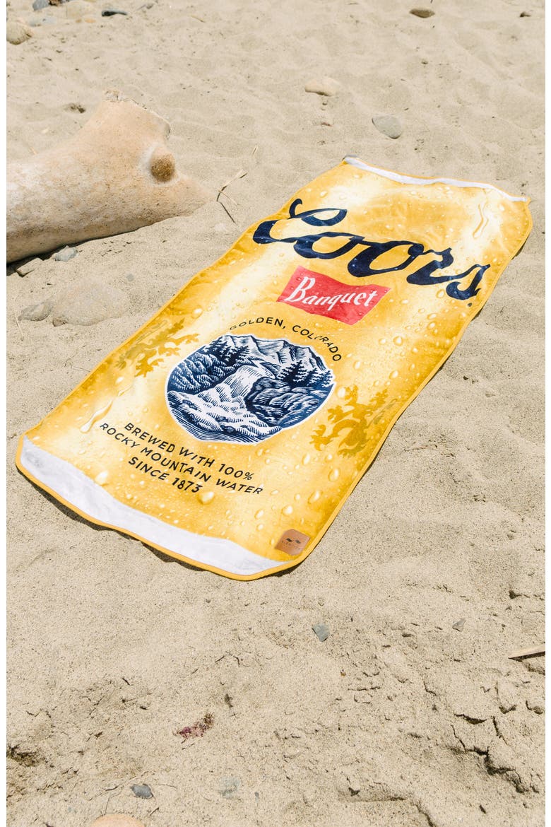 Coors Beach Towel, Alternate, color, TAN