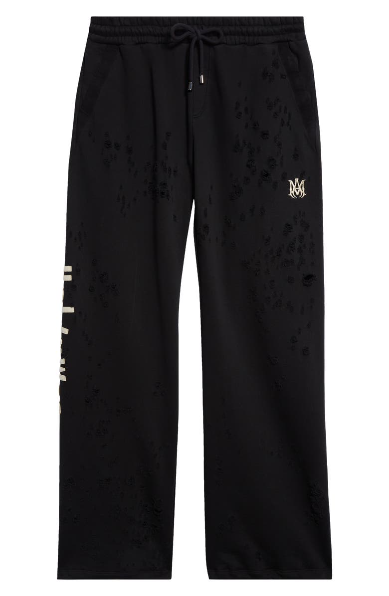 AMIRI Hollywood Destroyed Sweatpants, Alternate, color, 