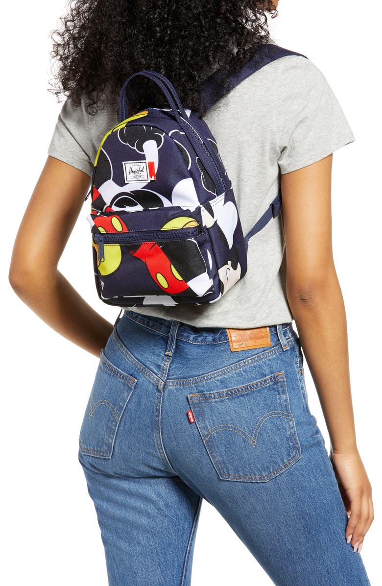Herschel Supply Co. Disney x Herschel Supply Co. Mini Nova Mickey Mouse Print Backpack, Alternate, color,