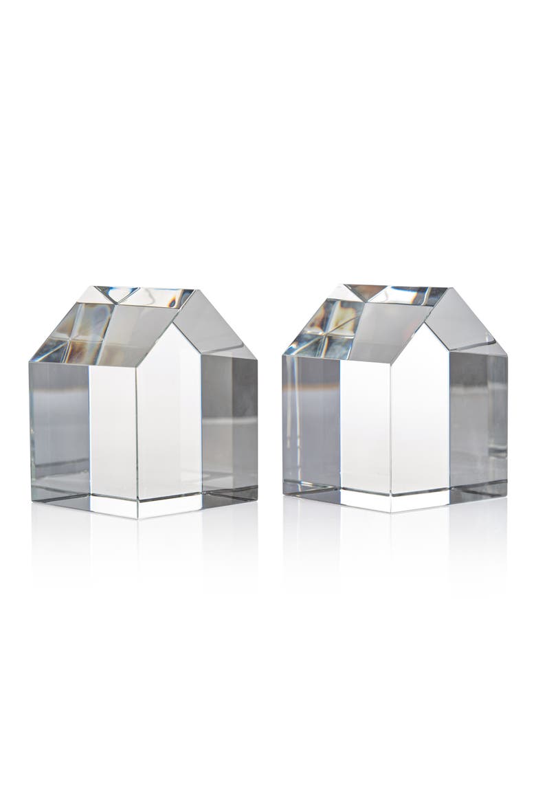 Carmac Set of 2 Glasses Houses, Main, color, CLEAR