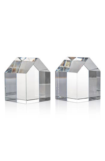 Zodax Carmac Set Of 2 Glasses Houses In Transparent