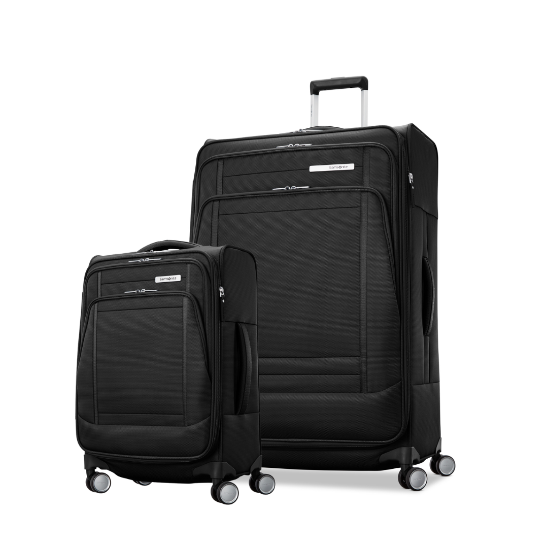 Samsonite UpLIFT Lightweight 2-Piece Set (Carry-On/Checked-Large) Softside Expandable Luggage, Main, color, Black