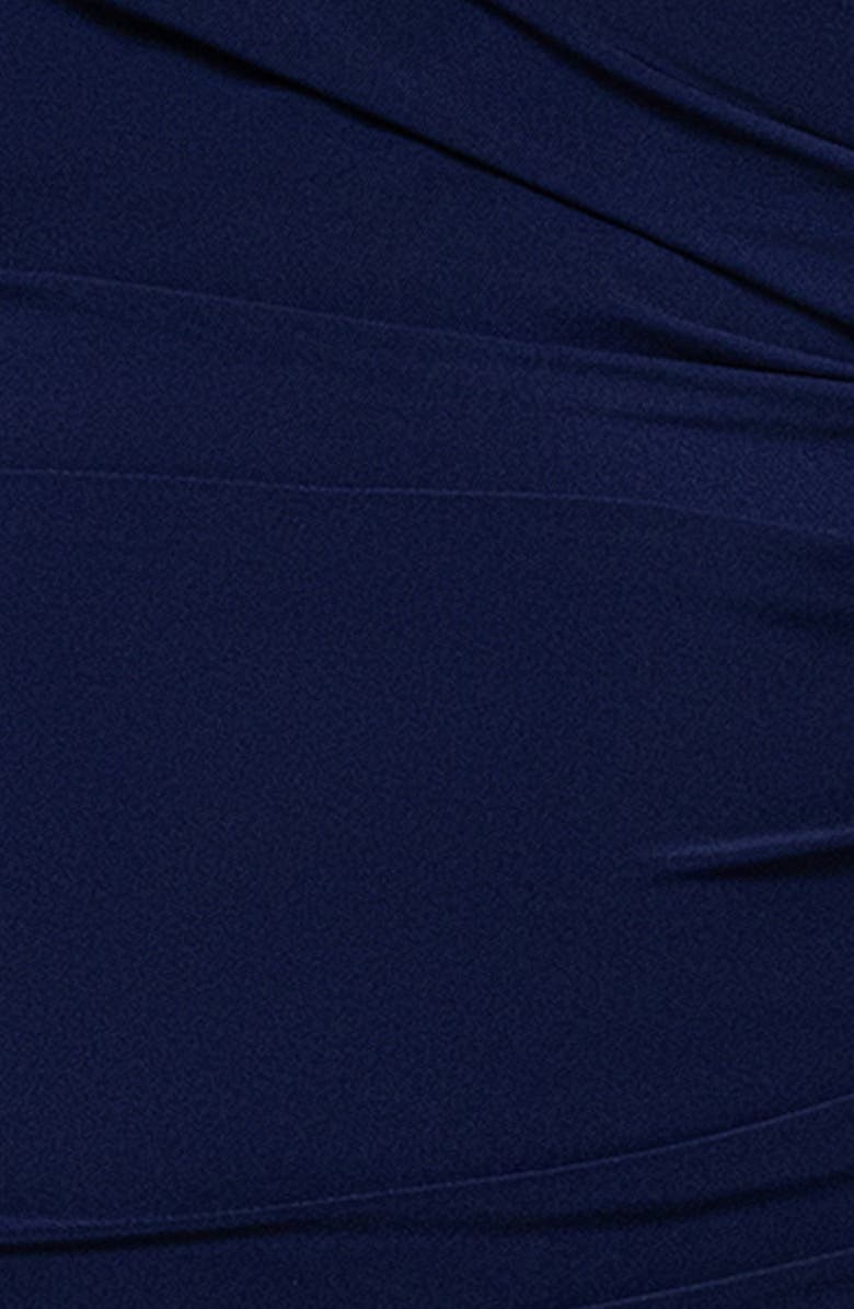 Betsy & Adam Embroidered Sheer Long Sleeve Gown, Alternate, color,