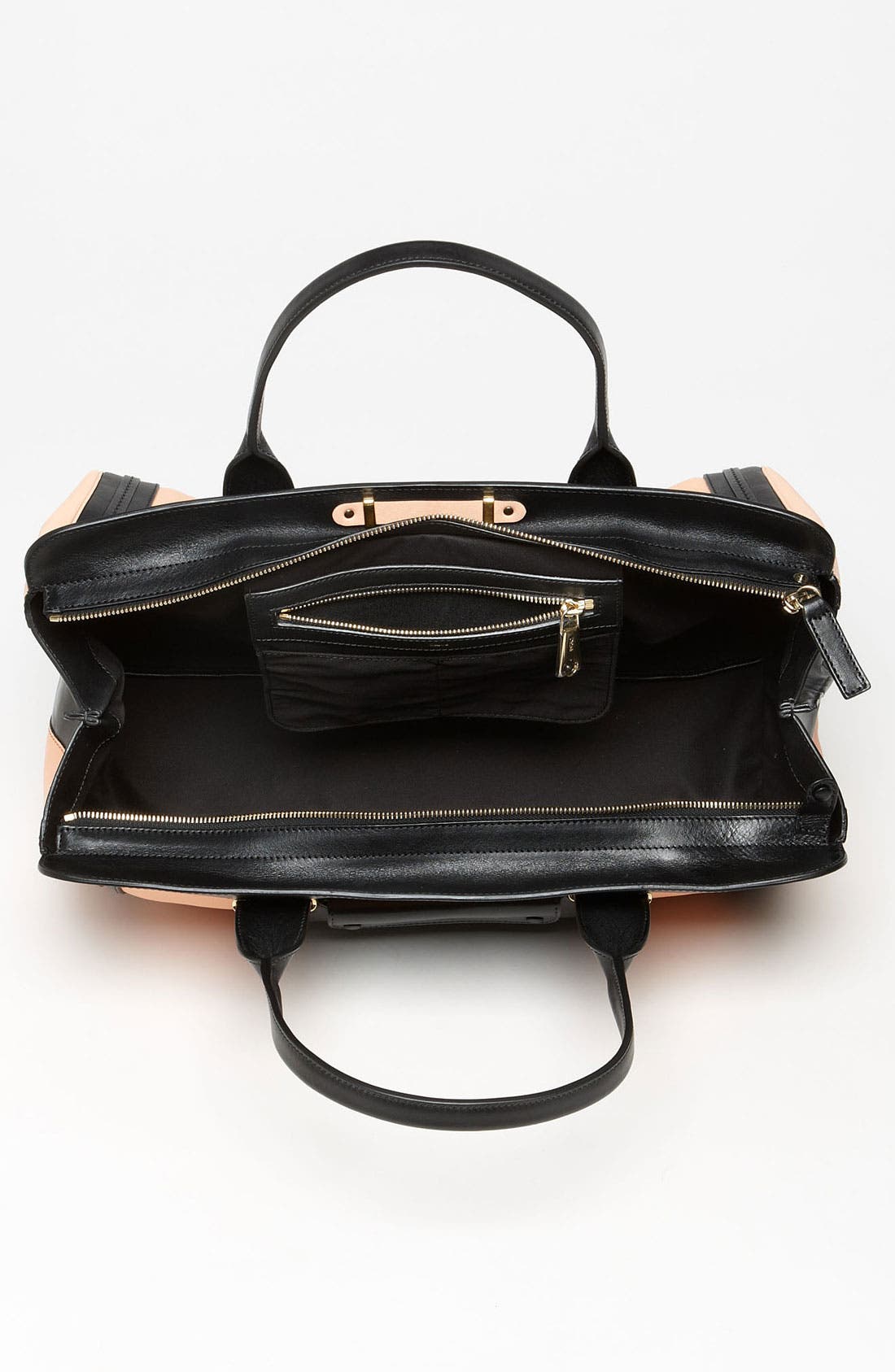 'Alice - Large' Leather Tote, Alternate, color, SUNRISE