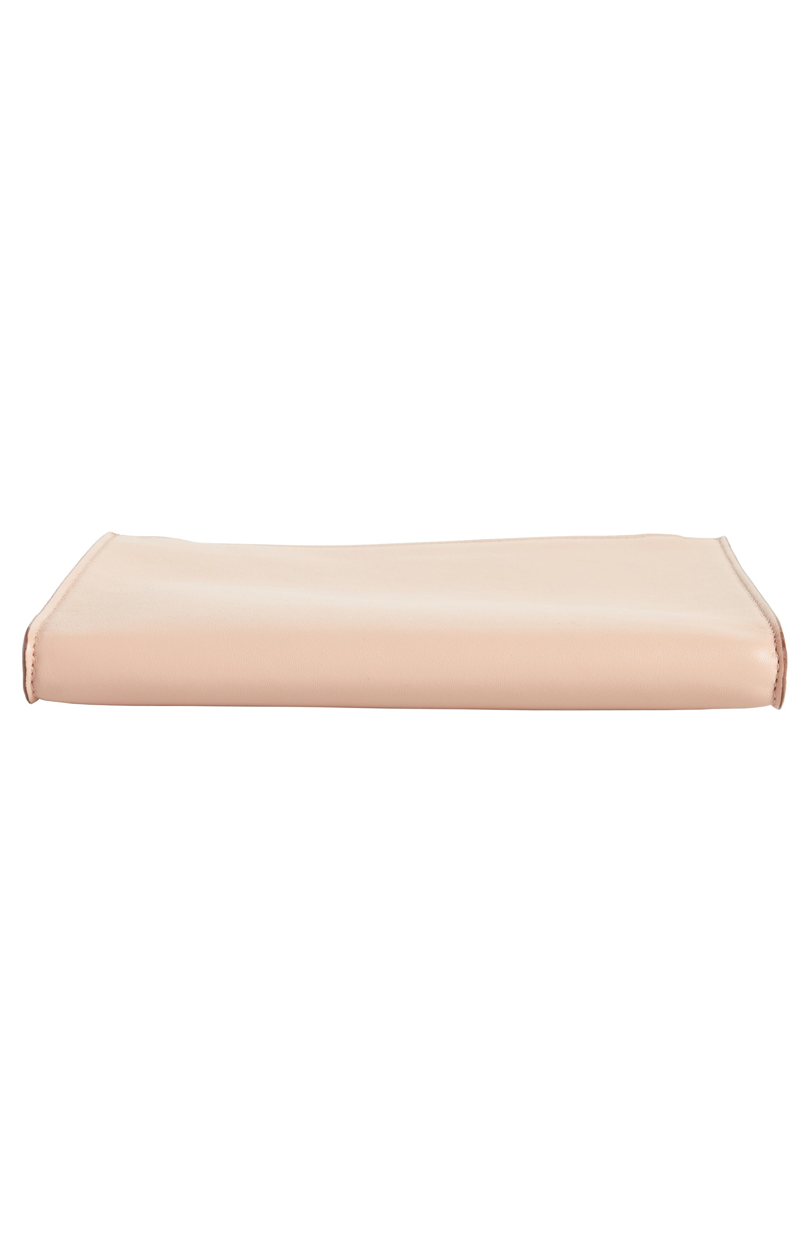 Alter Faux Nappa Leather Wristlet Clutch, Alternate, color, POWDER PINK