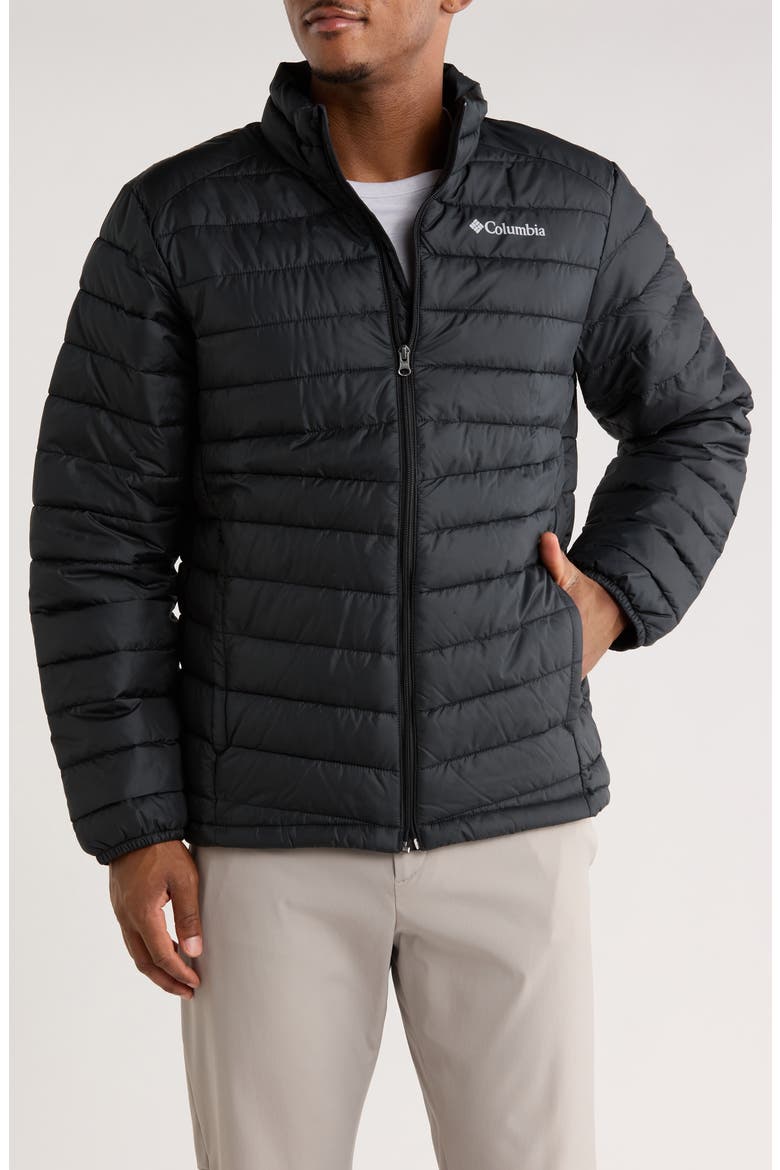 Foster Falls Channel Quilted Jacket, Main, color, BLACK