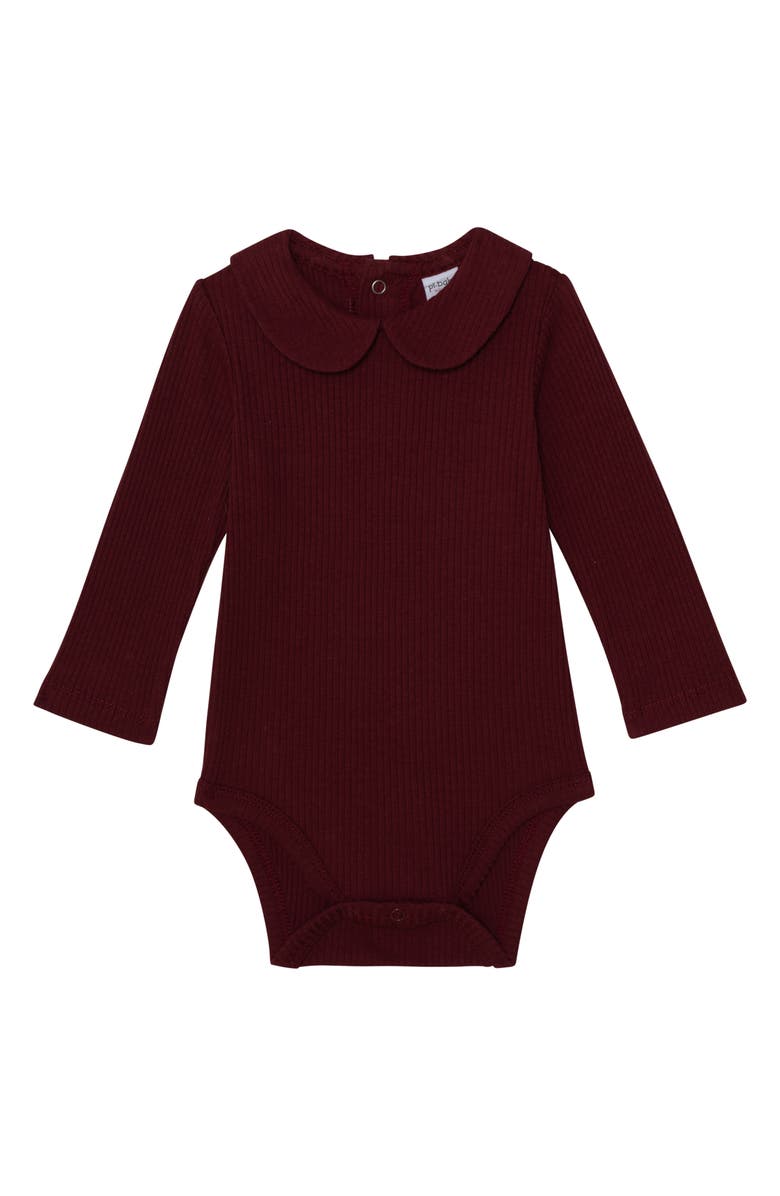 PL BABY BY PETIT LEM Bodysuit, Flare Pants, Socks & Headband Set, Alternate, color, Plum Peppermint