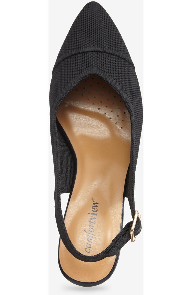 Comfortview The Karoline Sling Back, Alternate, color, Black