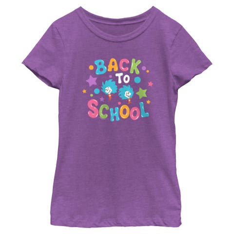 Girl's Dr. Seuss Back To School Things  Graphic T-Shirt