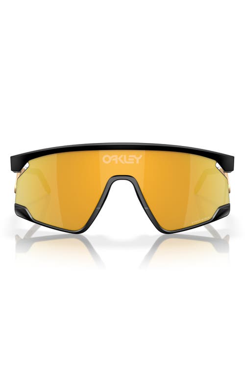 Oakley Bxtr 39mm Polarized Rectangular Sunglasses In Matte Black