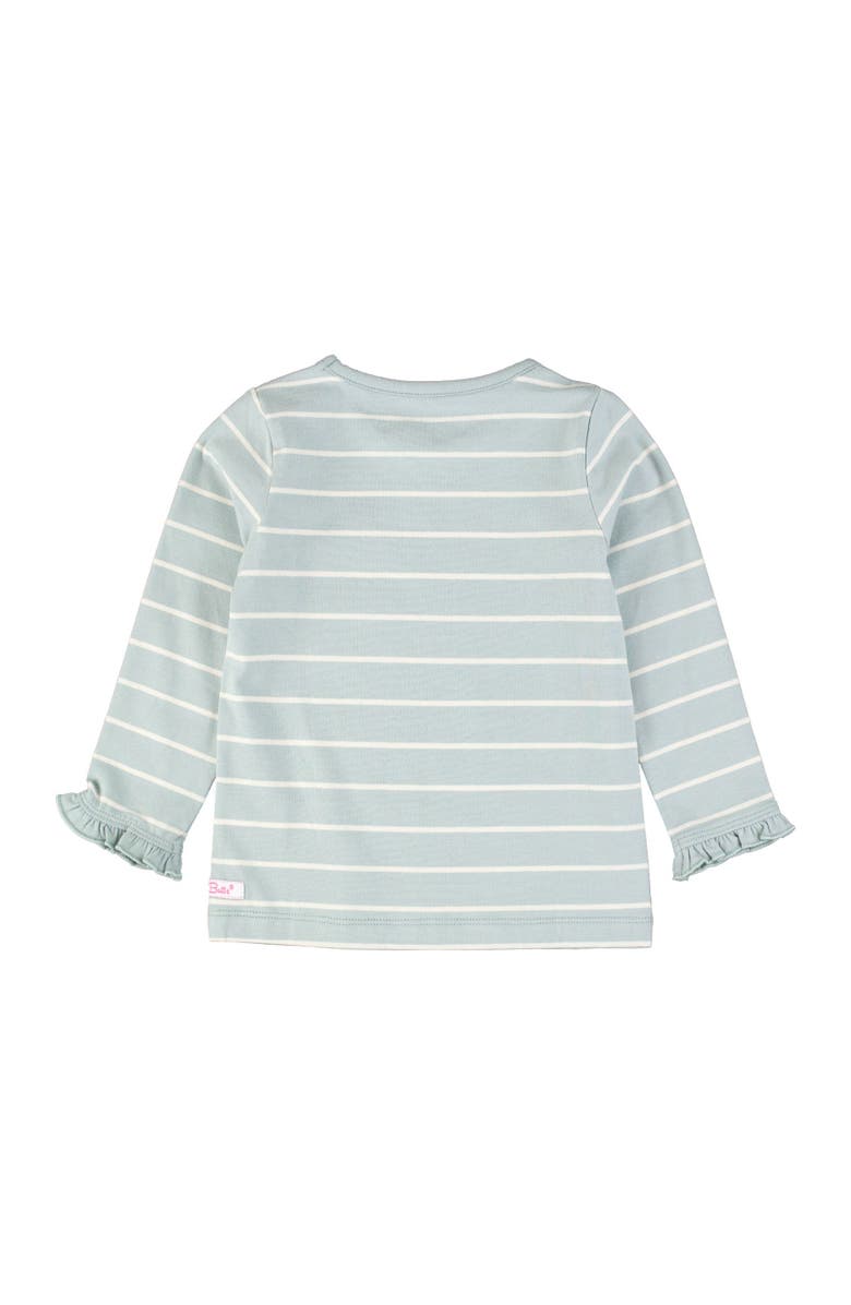 RuffleButts Girls Knit Long Sleeve Ruffle Layering Tee, Alternate, color, 