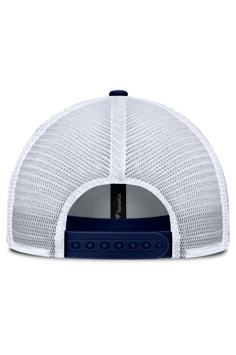 Men's Fanatics Blue New York Rangers Fundamental One-Time Trucker Adjustable Hat, Alternate, color, Blue