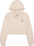 Dalix Heartly Ghost Cropped Hoodie