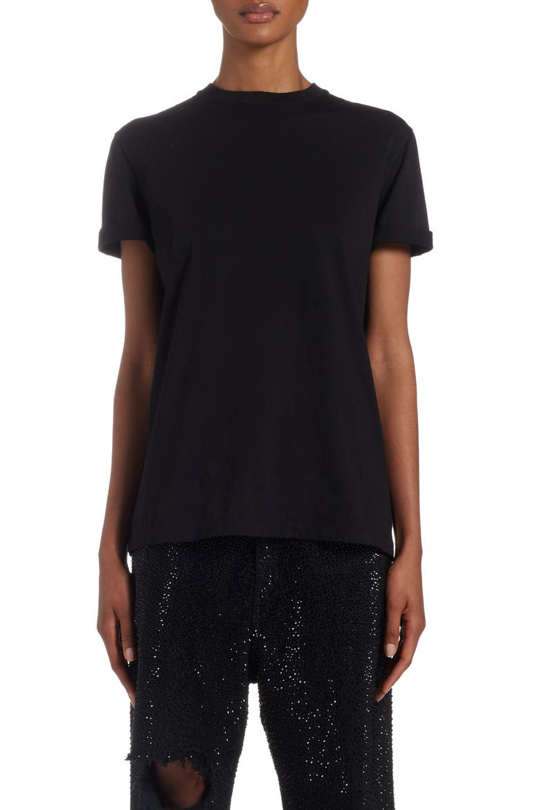 Distressed Slim Fit Cotton Jersey T-Shirt, Main, color, VINTAGE BLACK