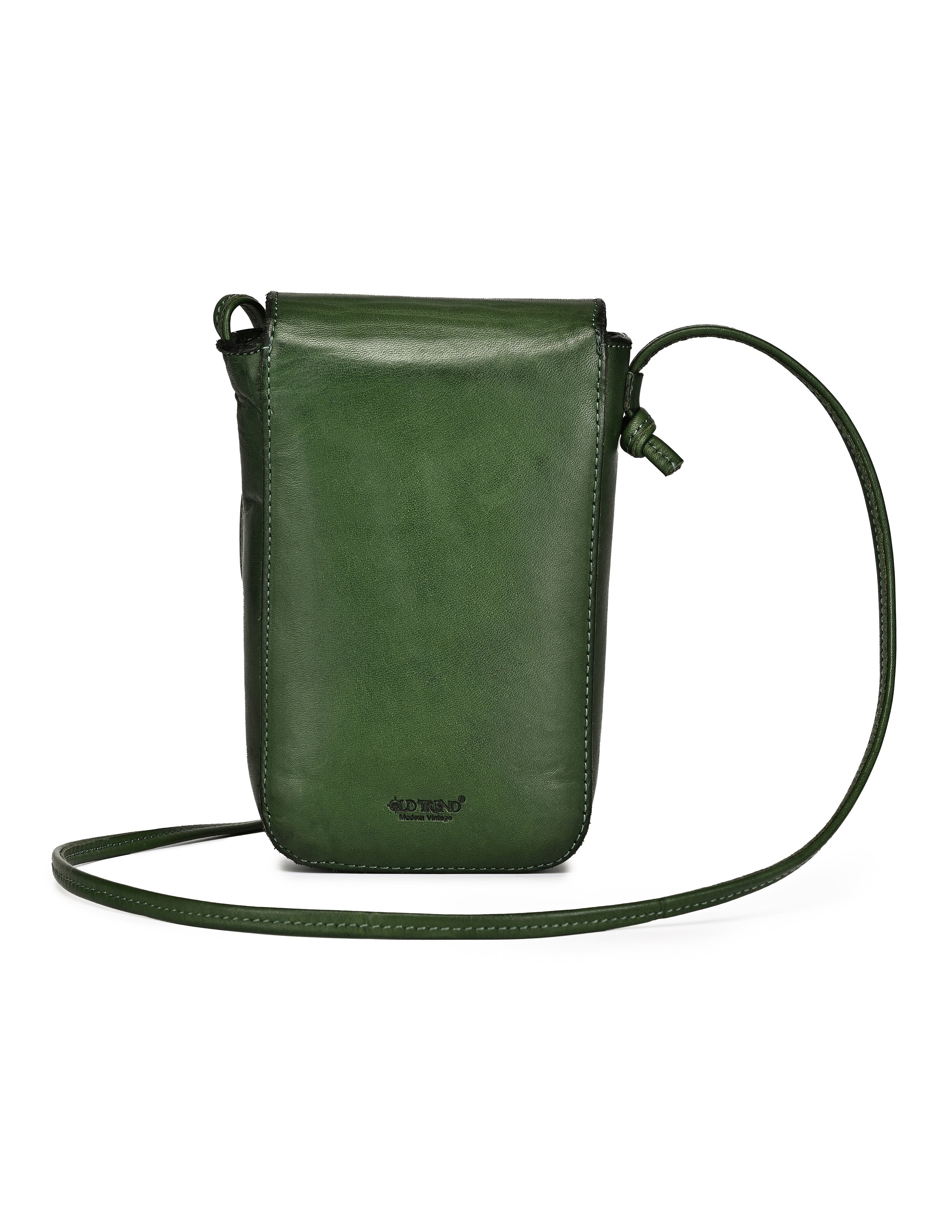 Lantana Genuine Leather Structured Everyday Crossbody, Alternate, color, Green