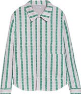 Thom Browne Stripe Utility Shirt Jacket