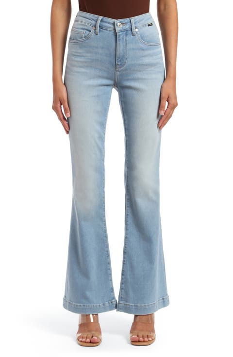 Sydney Flare Jeans (Bleach Feather Blue)