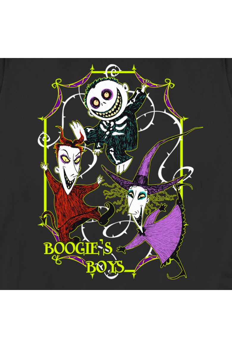 Women's The Nightmare Before Christmas Boogie's Boys Crew  Graphic T-Shirt, Alternate, color, Black