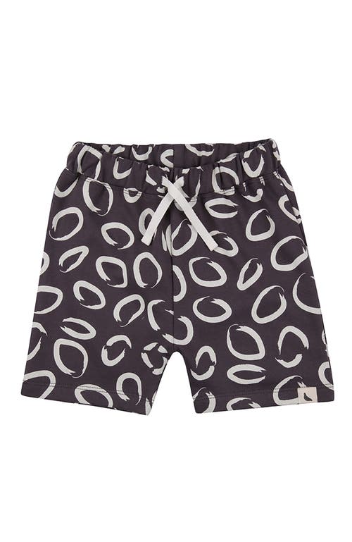 Turtledove London Kids Organic Cotton Eyespot Print Shorts In Black