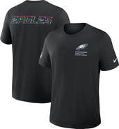 Nike Men's Nike Black Philadelphia Eagles Tall 2025 NFL Crucial Catch Tri-Blend Dri-FIT T-Shirt