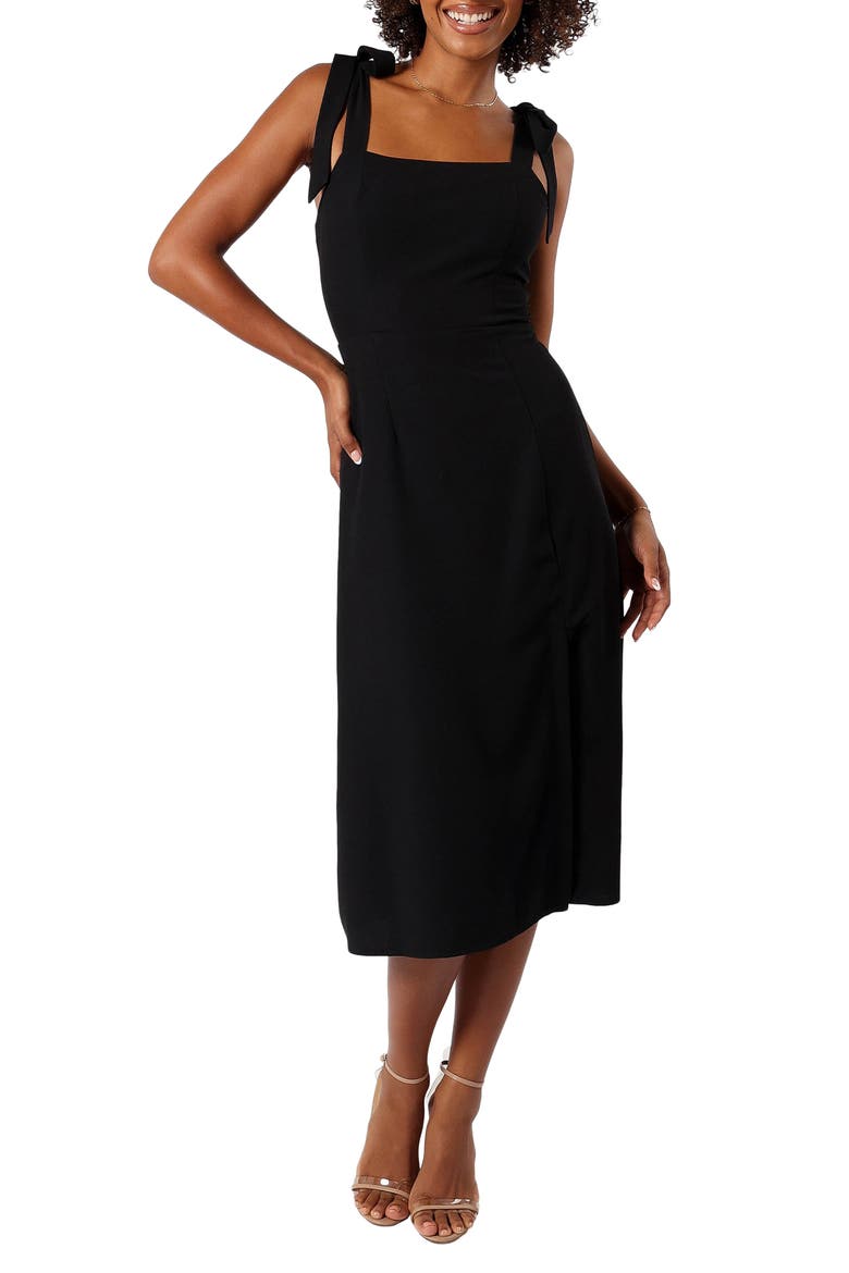 Laurel A-Line Dress, Main, color, BLACK