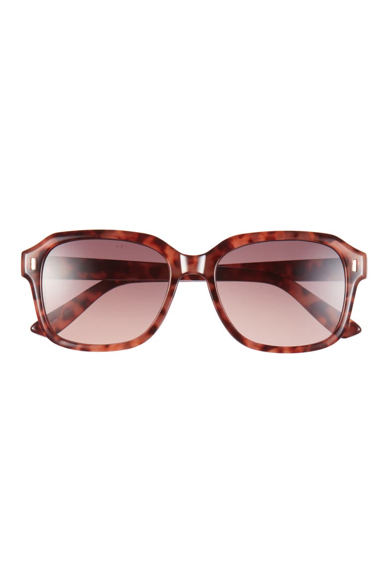 Gradient Square Sunglasses, Main, color, TORTOISE