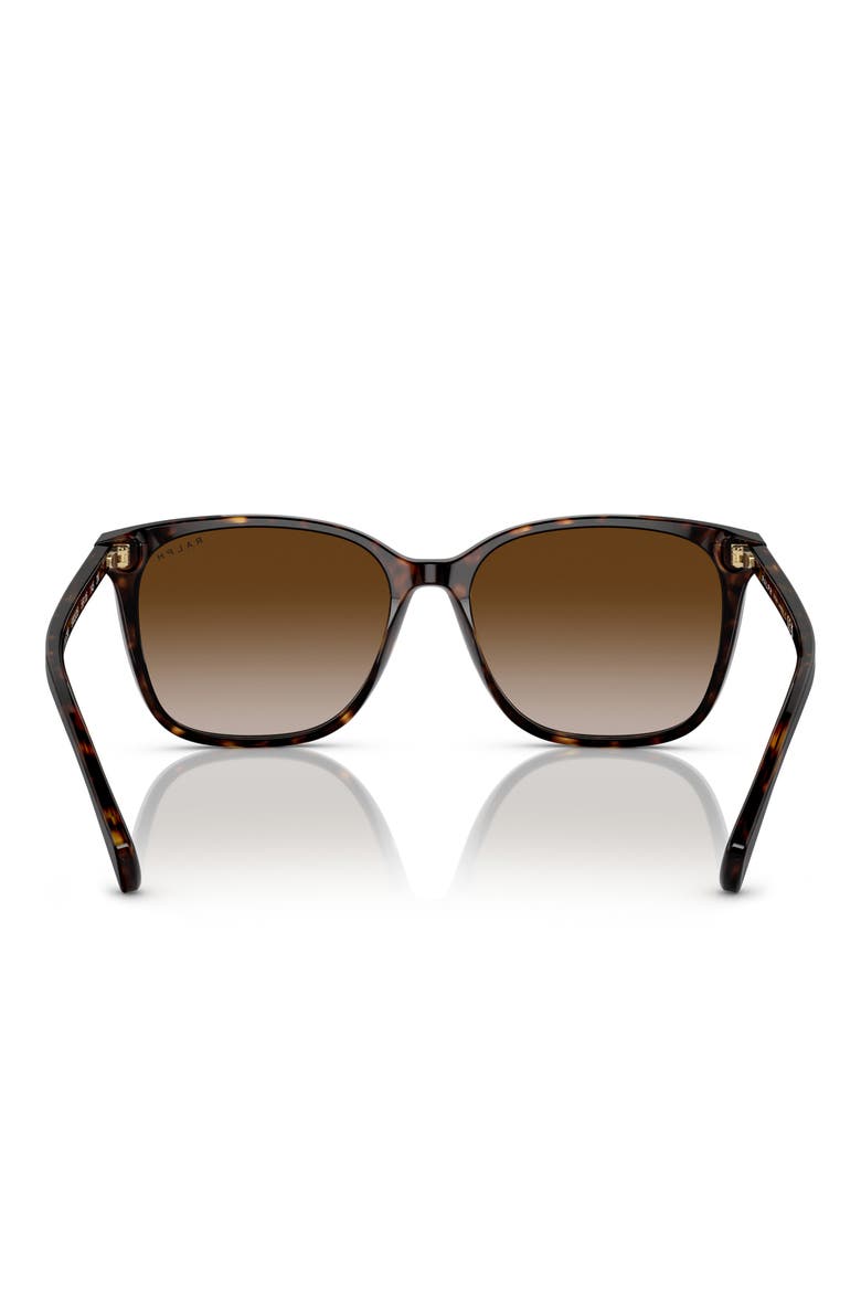 56mm Gradient Square Sunglasses, Alternate, color, SHINY DARK HAVANA / BROWN
