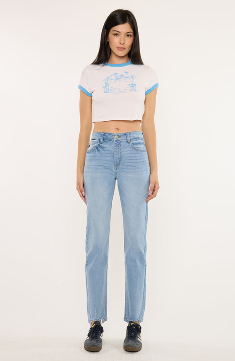 Breanne Essentials High Rise Straight Jeans