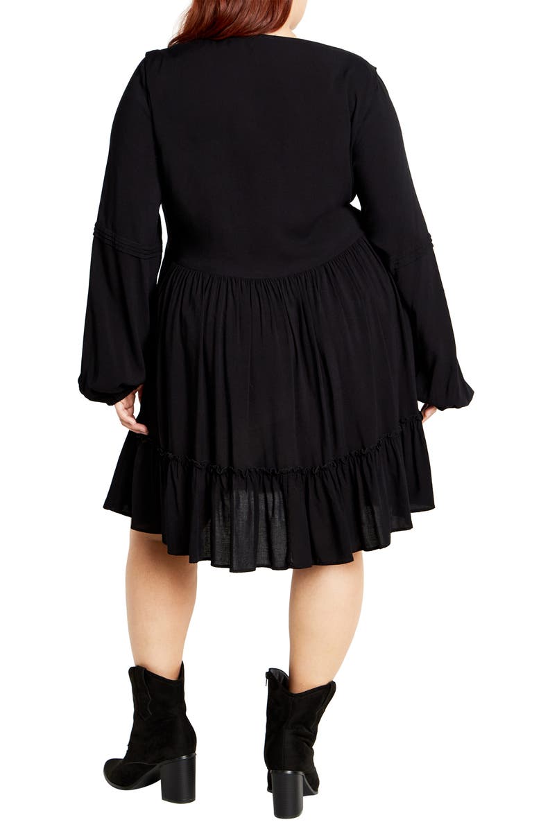 City Chic Alinda Long Sleeve Dress, Alternate, color,