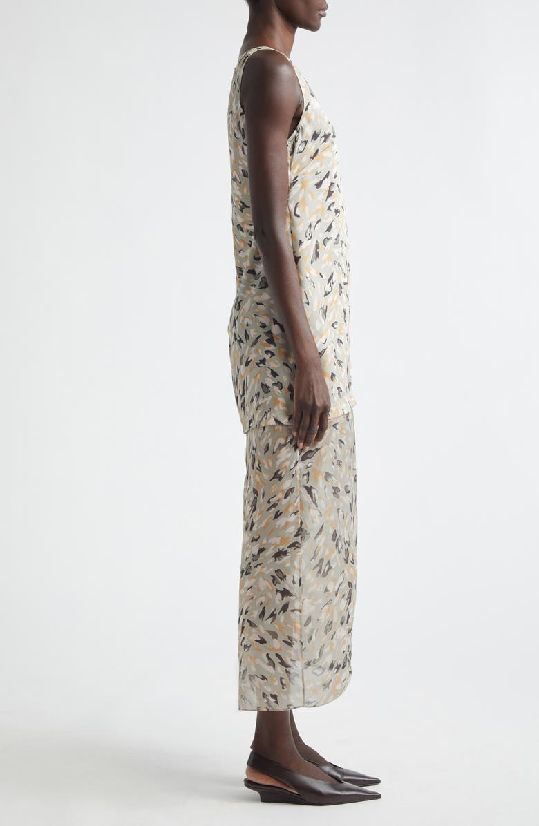 Altuzarra Katrin Abstract Animal Print Maxi Dress, Alternate, color, Desert Sage Animal