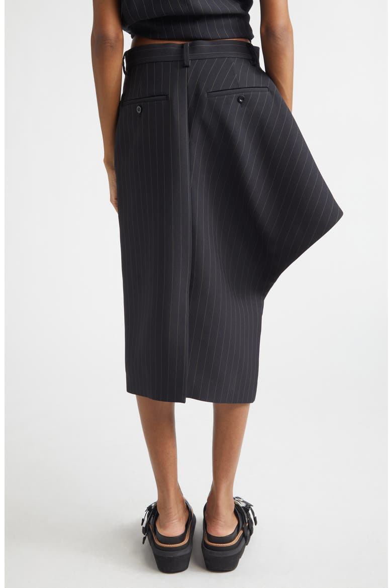 Sacai Pinstripe Twill Skirt (Women) | Nordstrom