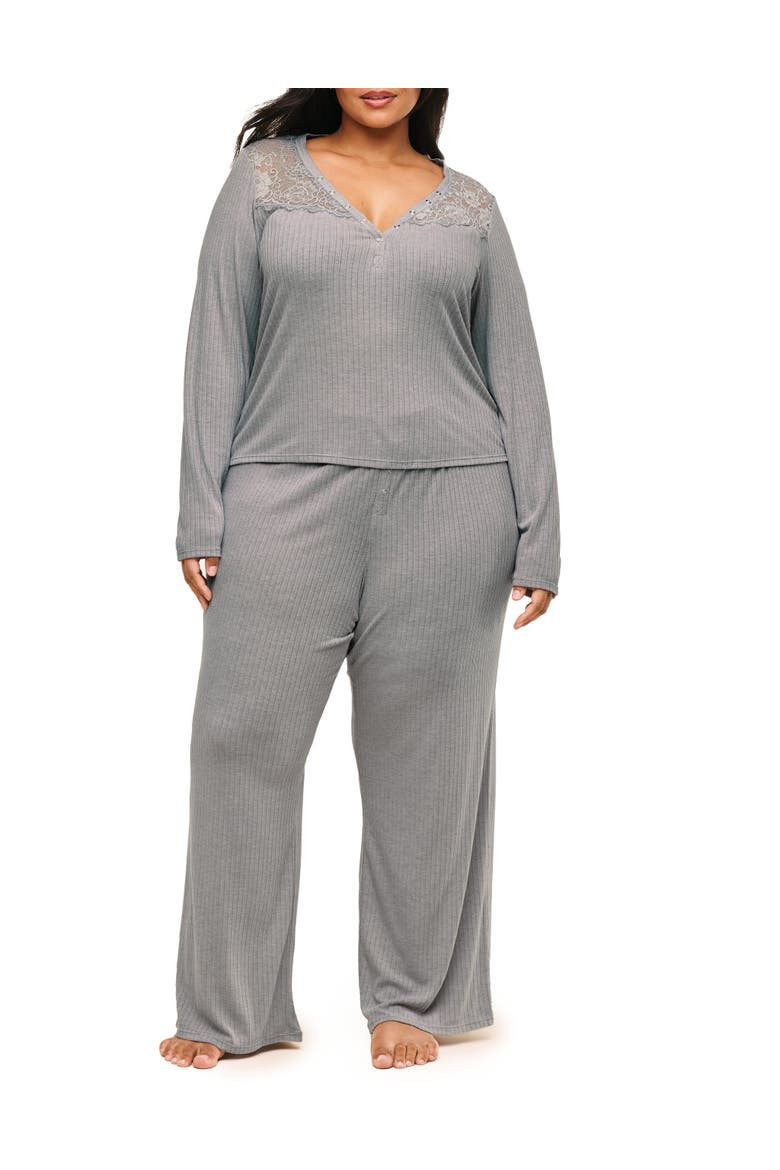 Zahra Pajama Lounge Set, Main, color, Dark grey
