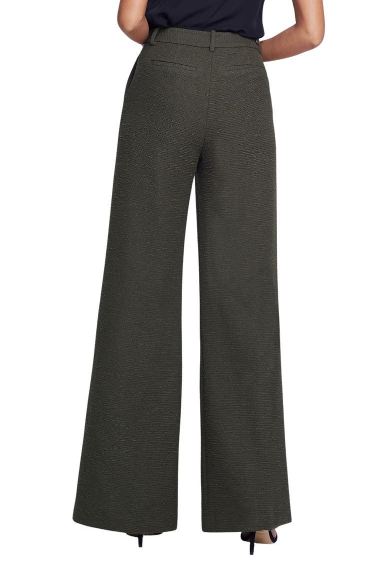 Pilar Tweed Wide Leg Pants, Alternate, color, ARMY