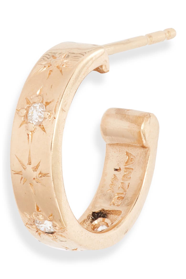 Starburst Hoop Earrings, Alternate, color, DIAMOND
