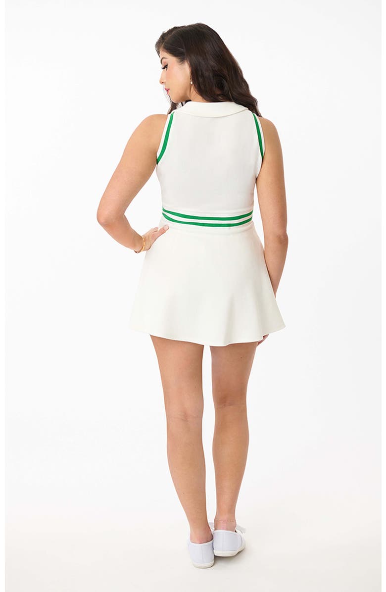 Smak Parlour Sport Dress & Shorts, Alternate, color, White & Green