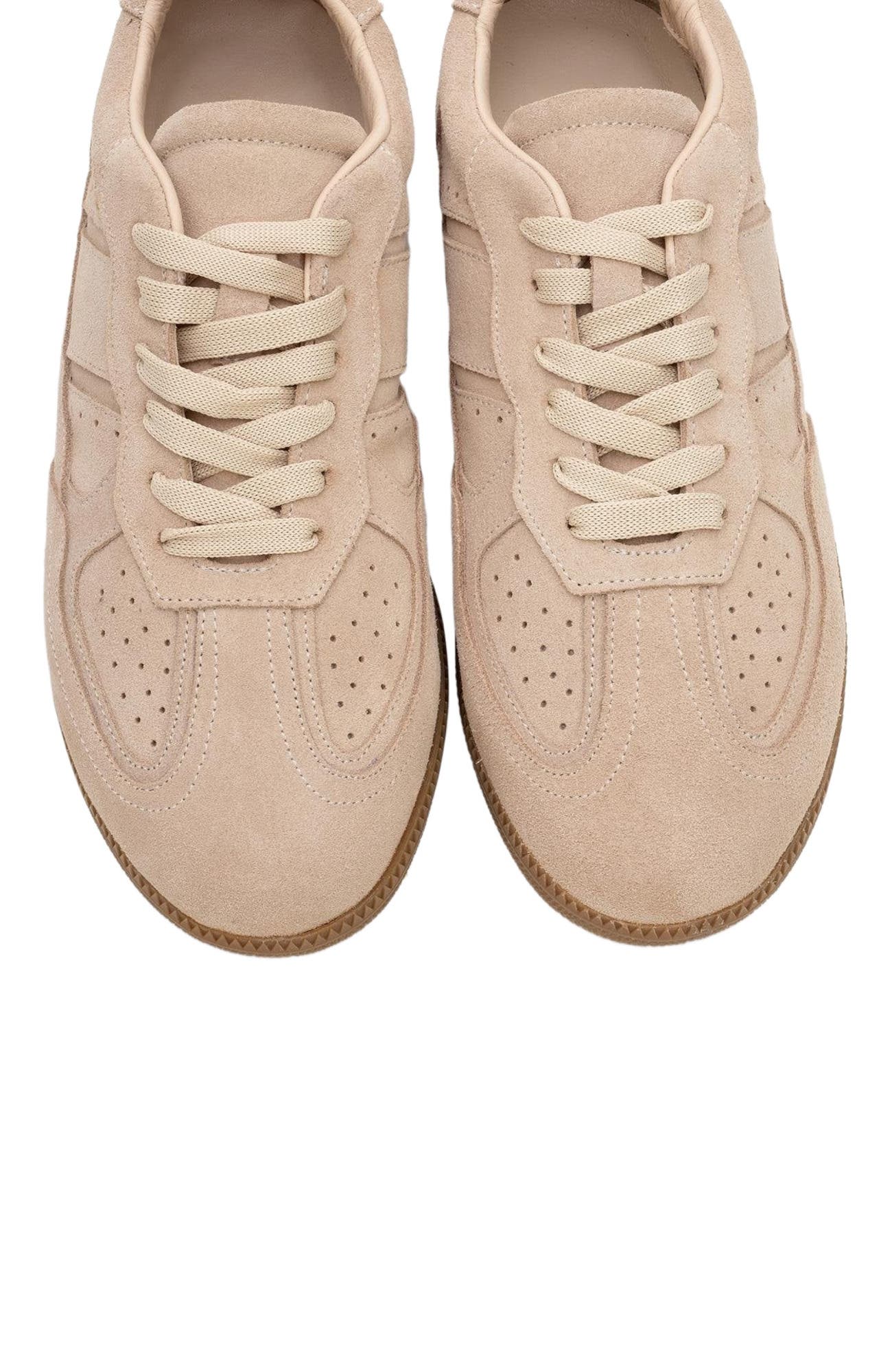 Forever & Always Shoes Aurel Suede Leather Sneakers, Alternate, color, Beige Suede Leather