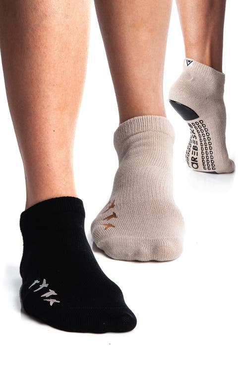 Birdie Assorted 2-Pack Grip Ankle Socks