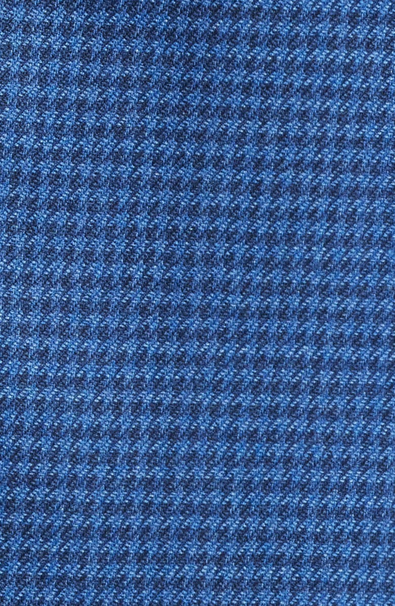 Peter Millar Hyperlight Soft Blue Houndstooth Wool & Silk Sport Coat, Alternate, color, Blue