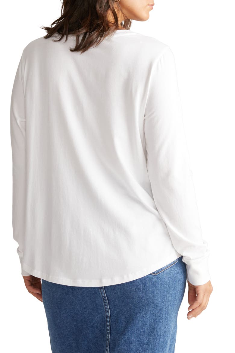 T Rex Long Sleeve Tee, Alternate, color, WHITE