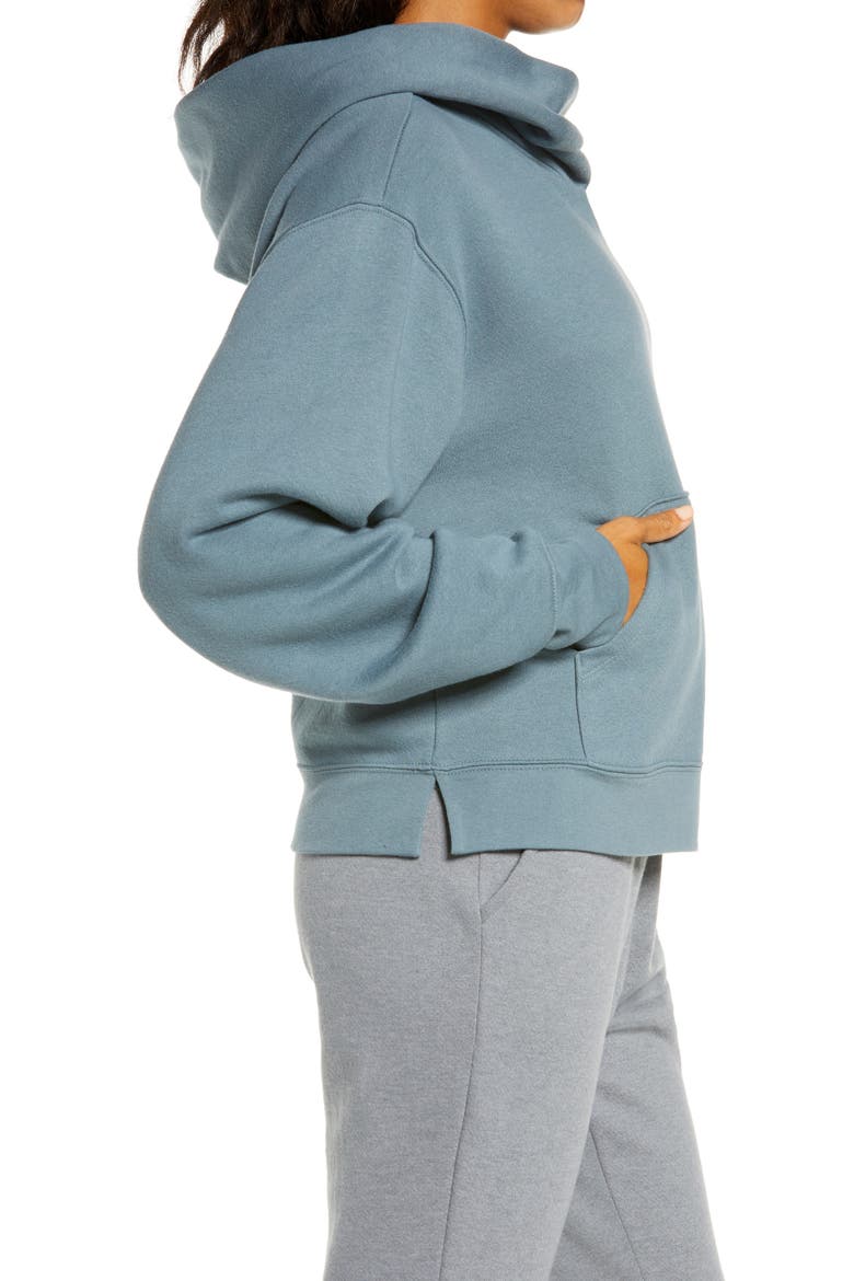 Cali Fleece Hooded Sweatshirt, Alternate, color, BLUE WEATHER