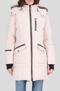 Nautica Water Resistant Faux Fur Trim Puffer Jacket